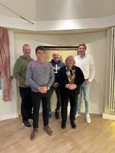 v.l.n.r. Christian Broer, Patrick Meyer, Lars Tuchlitz, Christiane Schweer und Daniel Stahlhut